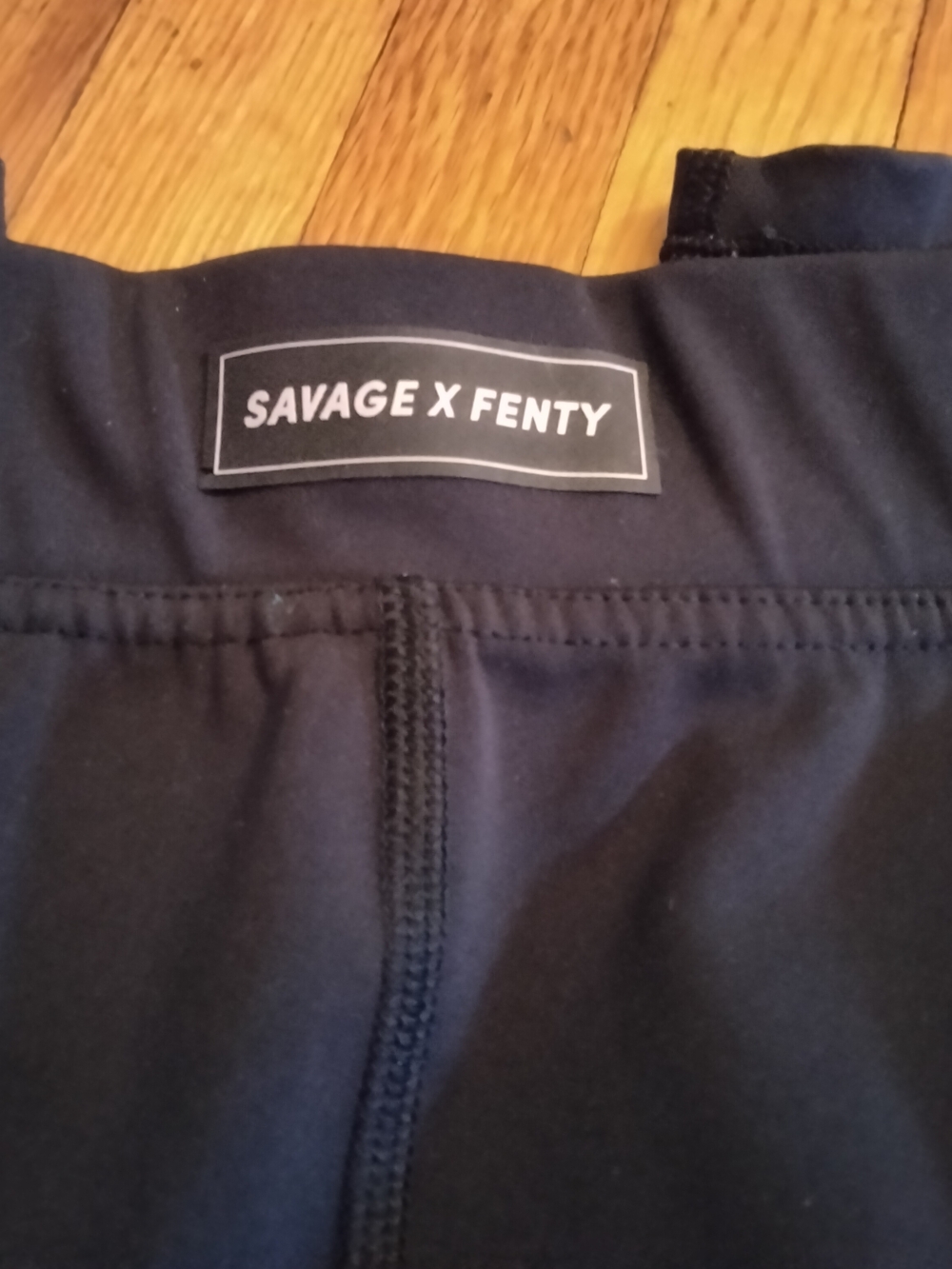 Savage X Fenty Black Leggings - Logo Waistband